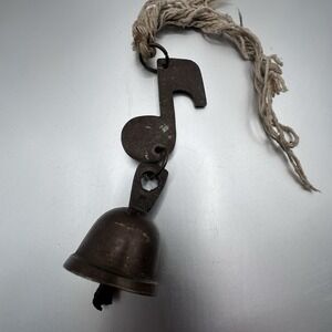 Primitive Farm Bell Rustic/Patina  Metal Cow Sheep Bell Door Hanger